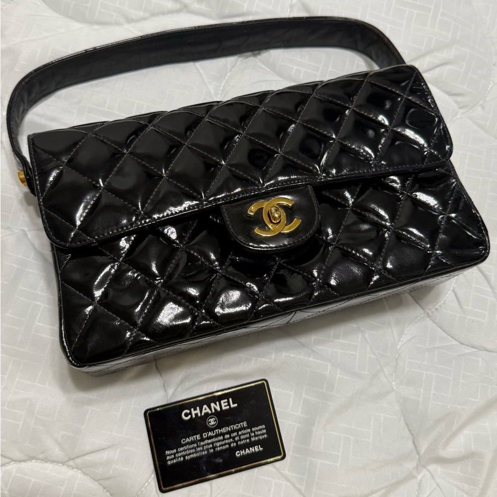 Chanel Double-faced Vintage Patent Purse OBO